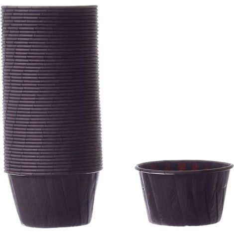 Bicchieri di carta, marroni, 50x39mm/48 pezzi (1/2)
