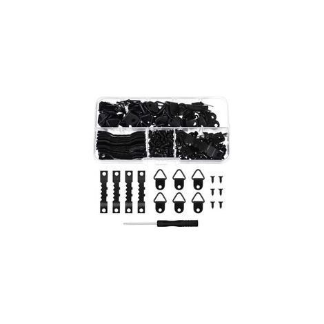 Kit di 251 ganci per appendere quadri - Accessori per foto, opere d'arte, specchi, viti incluse (1/4)