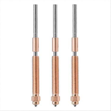 Set mit 3 Düsen (0,2 + 0,4 + 0,6 mm) mit thermischer Trennung, hergestellt aus gehärteter Titan-Kupfer-Legierung, für den K2 Plus 3D-Drucker (1/5)