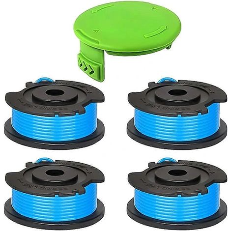 Filiyano-[PL] Pour coupe-bordures Greenworks BST4000/ST40L00/2100702 : 4 bobines de fil + 1 couvercle de bobine, références 29252 et 29092 (1/4)