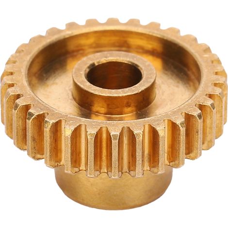 Pignon 30 dents, trou central 6mm, engrenage en laiton pour accessoire de robotique industrielle. (1/5)