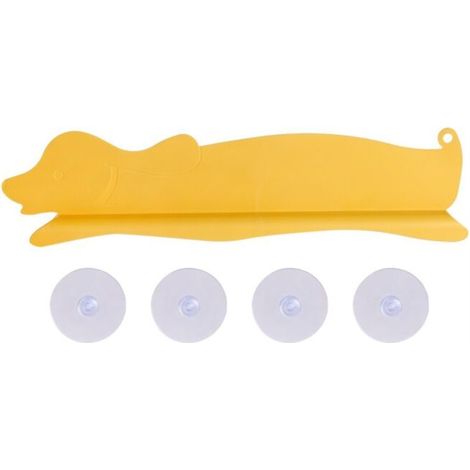 Protection anti-éclaboussures pour évier de chien, protection contre les éclaboussures d'eau pour chien, accessoires de salle de bain, jaune (1/5)
