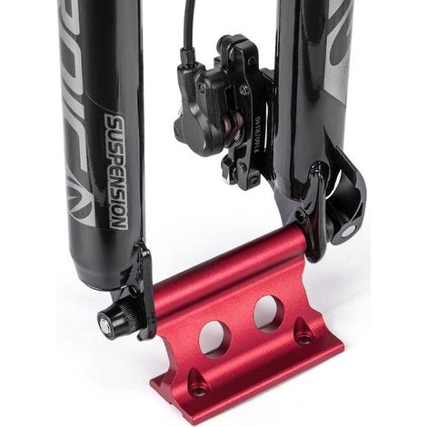 Schnellspannclip für Fahrrad-Vorderradgabel, Zubehör zur Befestigung der Fahrrad-Vorderradgabel – geeignet für Schnellspanner (Dunkeltitan) (1/4)