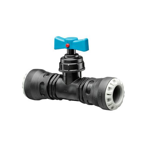 Plasson Pushfit Stop Tap - PP - 20mm MDPE for Plumbing (1/2)