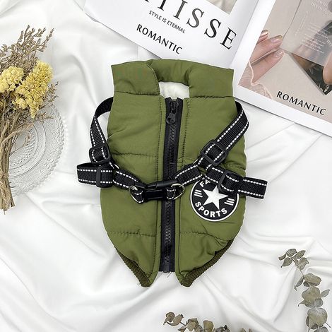 Veste pour petits chiens hiver gilet pour animaux de compagnie chaud chien vêtements épais peluche doublé manteau pour Chihuahua chiens vêtements pour animaux de compagnie,L (1/4)