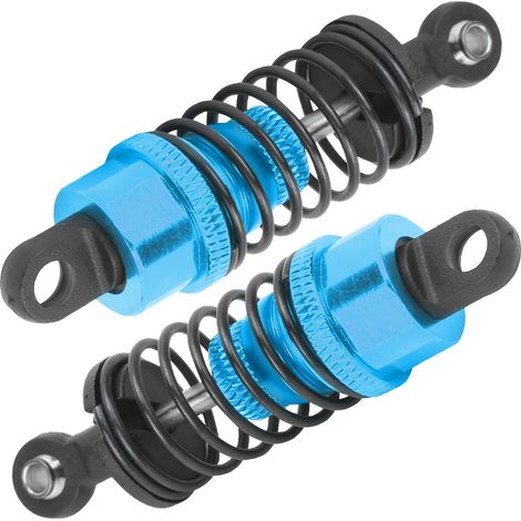 Amortisseurs Métalliques Réglables 65mm Bleu pour Modèles RC Slash 2WD, HPI, Tamiya - Lot de 2 Pièces (1/5)
