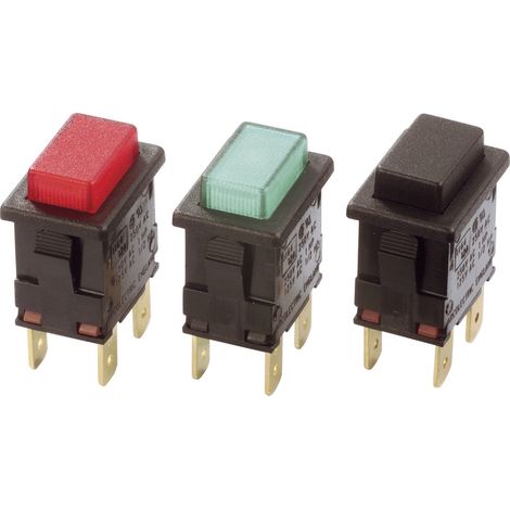 Arcolectric (Bulgin Ltd.) H8353ABNAA H8353ABNAA Druckschalter 230 V/AC 16 A 2 x Aus/Ein rastend Rot