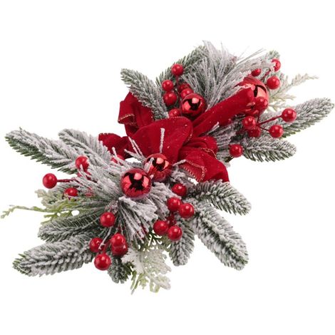 Cadeau de NoëL, Escalier Guirlande NoëL pour Escalier, Porte, CheminéE, FenêTre, ExtéRieur IntéRieur DéCoration Rouge (1/4)