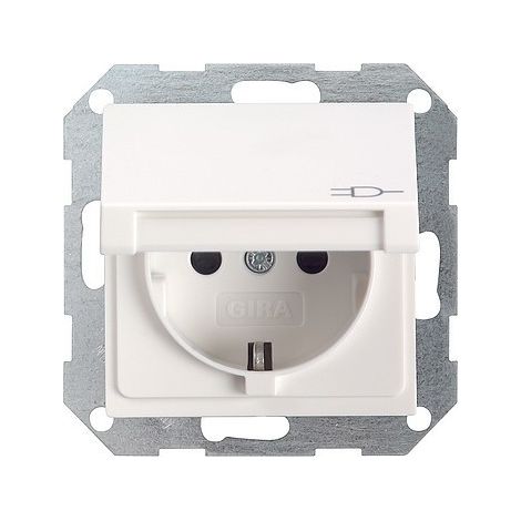 Gira GIRA 045427 - CEE 7/3 - Blanc - IP44 - 250 V - 16 A (0454 27)