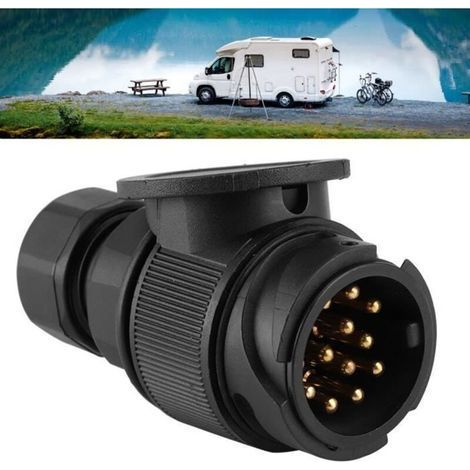 Minifinker 13-polige tragbare Anhängersteckdose EU 12V Stecker Zubehör für Wohnwagen (1/4)