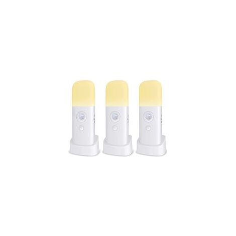 Kinder-Nachtlicht, Bewegungsmelder-Lampe, einstellbare Helligkeit, tragbar, wiederaufladbar, für Schlafzimmer, Kinderzimmer und Wohnzimmer (3er-Pack) (1/3)