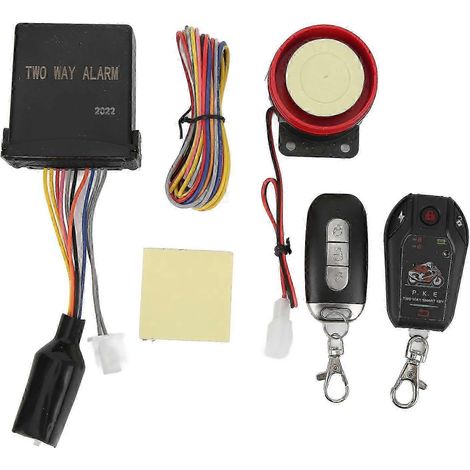 Sistema de alarma bidireccional para motocicleta, kit de arranque remoto del motor con sistema de entrada PKE, bloqueo y desbloqueo automático para scooter y ATV (Edición 0905) (1/5)
