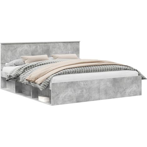 Maison Exclusive - Estructura de cama Concreto 180 x 200 cm Mader (1/5)