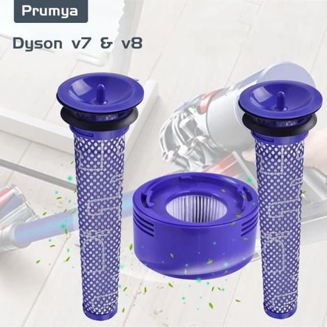 3 pcs Aspirateur filtrant filtre pour Dyson V8 et V7 série, filtre V8 et V7 de remplacement (1/4)
