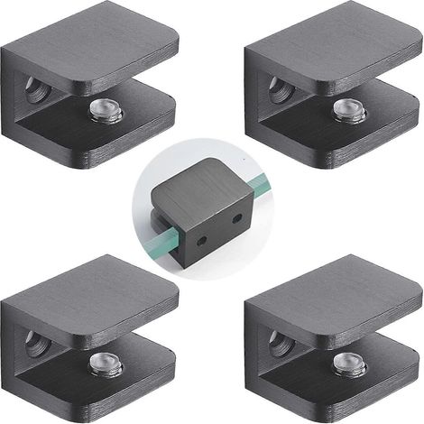 Lot de 4 roulettes pour porte de douche avec roues en nylon de 27 mm et noyau en laiton pour panneaux de verre coulissants de 48 mm (1/5)