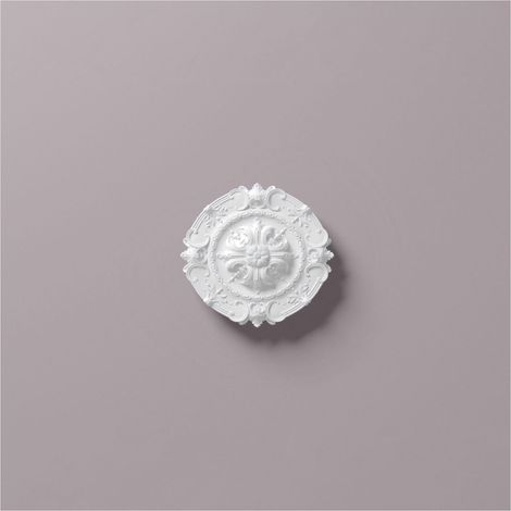 Rosetón NMC R6 ARSTYL Noel Marquet Elemento decorativo diseño atemporal clásico blanco diámetro 42 cm (1/3)