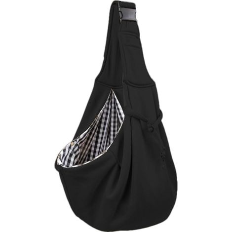 Sac de transport pour chien Sac à bandoulière réversible pour petit chien, petite bandoulière réglable pour animaux de compagnie, sac de transport mains libres pour , promenade en plein a (1/5)