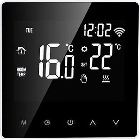 Ej.Life ME81H Smart WIFI LCD Thermostat Eau Sol Chauffage Chaudière Murale lectrique Chauffage Sol Thermostat pour Tuya AC230V Fond Blanc Bouton Blanc 16A A (1/5)