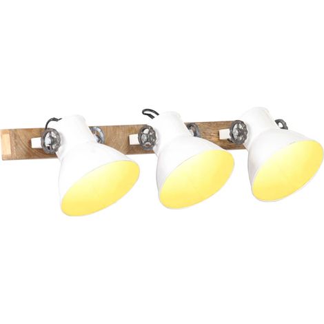 Wandlampe Industriestil Weiß 65x25 cm E27