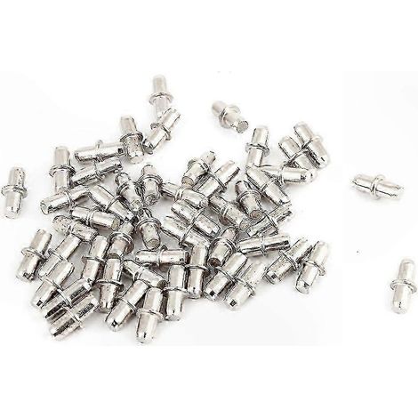 50 unités de meubles, armoires et unités de rangement de 5 mm avec clous et supports d'étagères en argent. (1/5)
