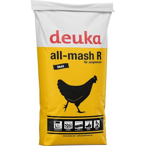 Deuka all-mash R Mehl Aufzuchtfutter o. Cocc. 25 kg Kükenfutter Geflügelfutter (1/2)