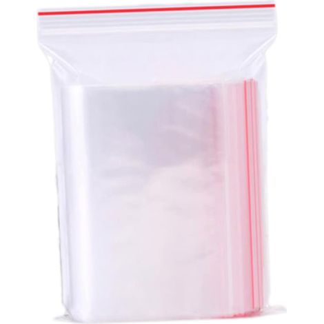 Sachet Zip - 10 x 15 cm - Polyéthylène LDPE Alimentaire - Réutilisable - Étanche - Pour Congélation - 100 Pièces (1/5)