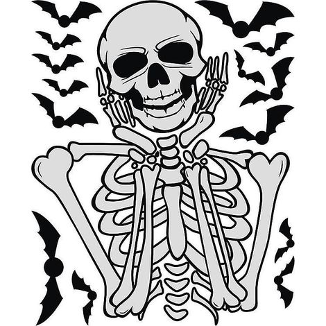 1 Stück kreative Halloween-Aufkleber für Halloween-Dekorationen