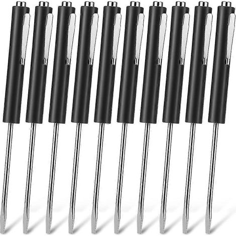 Ensemble de 10 mini tournevis de poche, avec bouton de manchette et tournevis plat magnétique (1/5)