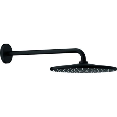 GROHE Set doccia a soffitto Rainshower Mono 310 22121 1 getto braccio doccia phantom black, 22121KF0