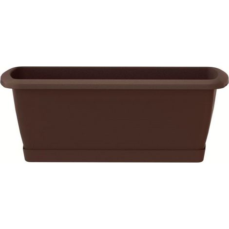 Jardinera para balcón Spa Set - 49x19x15 cm - Chocolate (1/2)