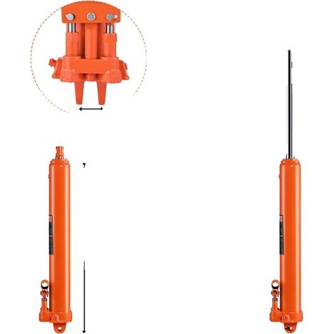 Jack hydraulique à long bras, capacité de 3 tonnes, construction durable, Pompe Double 8T (1/2)