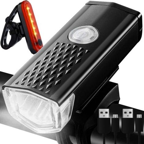 Éclairage avant et arrière pour vélo / Lampe de vélo (1/5)