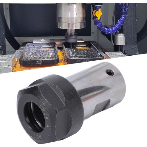 Werkzeughalter für ER20-12mm Graviermaschinen-Motorspindel, Spindelverlängerung, Werkzeughülse geeignet für CNC-Fräsen (1/5)