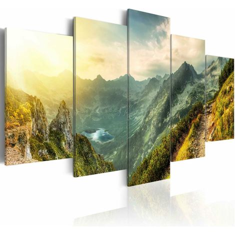 Tableau paysage montagne slovaque - 200 x 100 cm (1/4)