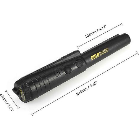 GOLD HUNTER Metalldetektor, tragbarer Pinpointer zur Schatzsuche mit Summer und Vibration, automatischer Abstimmung, inklusive Gürteltasche (1/5)