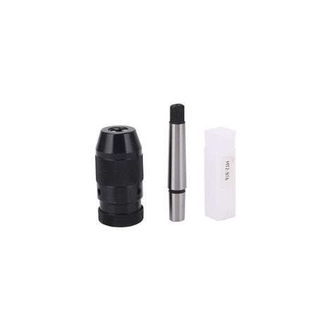 Portabrocas autoblocante sin llave B16, con capacidad de 1 a 13 mm, con extensión MT2 para tornos y taladros. (1/5)
