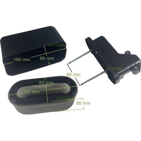 Boîtier de filtre à air + filtre à air pour moteur Loncin LC1P90F / 180020633-T381 (1/5)