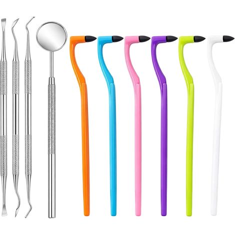 10tlg Zahnreinigungsset Zahnpolierer Zahnstein Entferner Set (1/5)