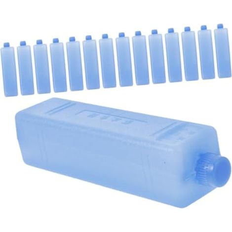 15 blocs réfrigérants réutilisables pour glacières, sacs de congélation compacts et empilables pour le transport d'aliments et de produits frais. (1/5)