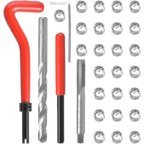 Kit de reparación de roscas tipo M8 x 1,25 mm (30 piezas) (1/4)