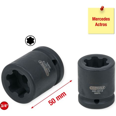 KS Tools TX-E-Plus Stecknuss für Mercedes, 32 EPL, 50 mm lang