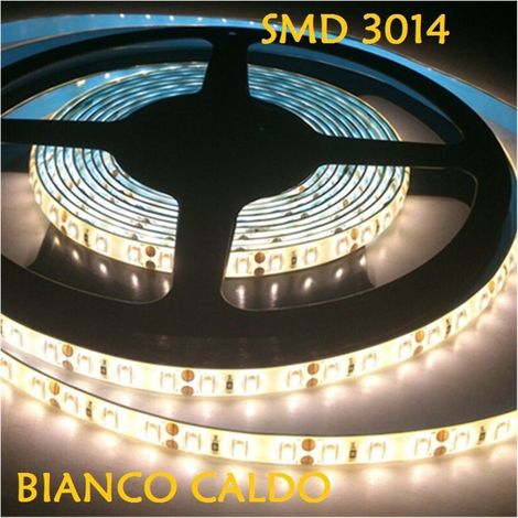 Striscia LED da 5 metri 300 3014 LED SMD per uso esterno IP65 12V DC caldo/freddo