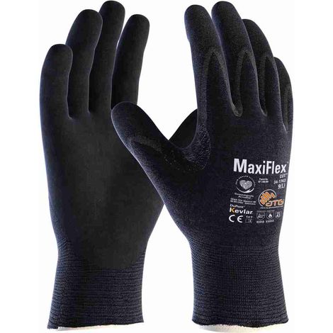 Guanti da lavoro ATG MaxiFlex 34-1743 - 10 (XL) - Nero (1/2)
