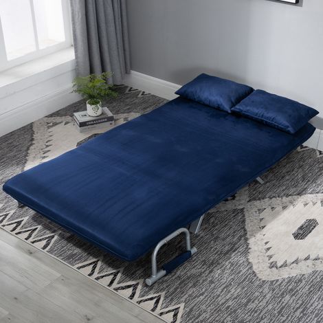 canape convertible dossier réglable bleu OKMYHOME (1/5)