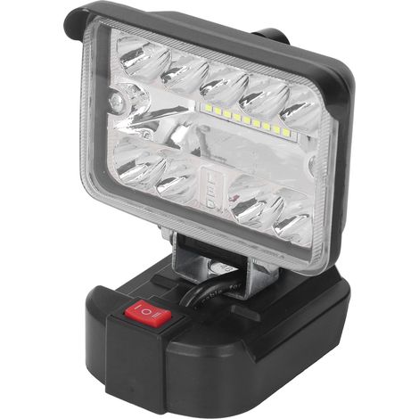 Lampe de travail de 3 pouces 54W 2800LM, éclairage LED haute luminosité pour batteries BL1840, projecteur de travail LED extérieur, compatible avec les batteries lithium-ion Makita 18V BL1815 BL1850 B (1/5)