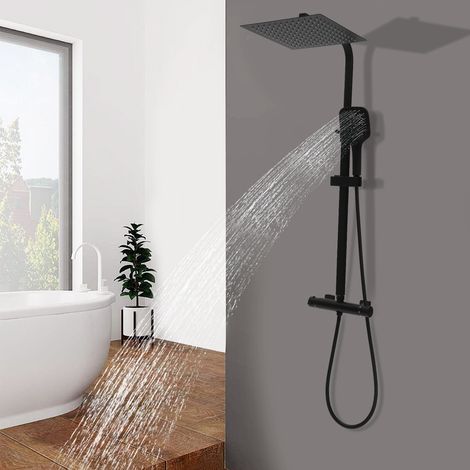 Duschsystem mit Thermostat Duschset, Regenwalddusche Komplett für Dusche (1/5)