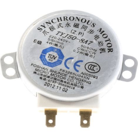Moteur plateau tournant (00602110, 9197009002) Four micro-ondes ARISTON HOTPOINT, BAUMATIC, BOSCH, BRANDT, CANDY, FAGOR, GAGGENAU, HOOVER, IKEA WHIRLPOOL, INDESIT, NEFF, ROSIERES, SAUTER, SIEMENS, THO (1/4)