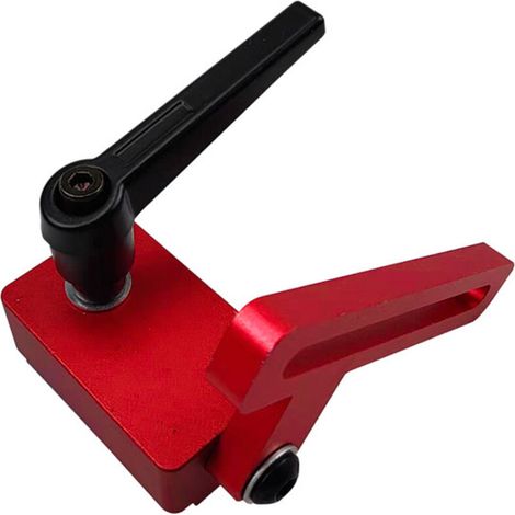 Butée Coulissante Réglable Type 30 en Aluminium – Rail de Guidage et Fixation pour Règles de Menuiserie (Modèle B)