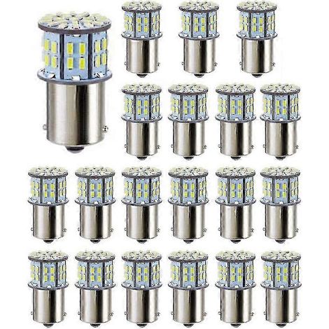 Confezione da 20 lampadine LED 3014 50 SMD bianche ultra luminose (compatibili con 1156, 1141, 1003 e BA15S) per rimorchi e applicazioni nautiche. - AquaForge (1/5)