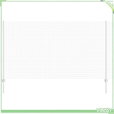 Kit de panneaux de clôture d'extérieur - 3336149 - Acier - Argent - 140 x 1000 cm (1/5)